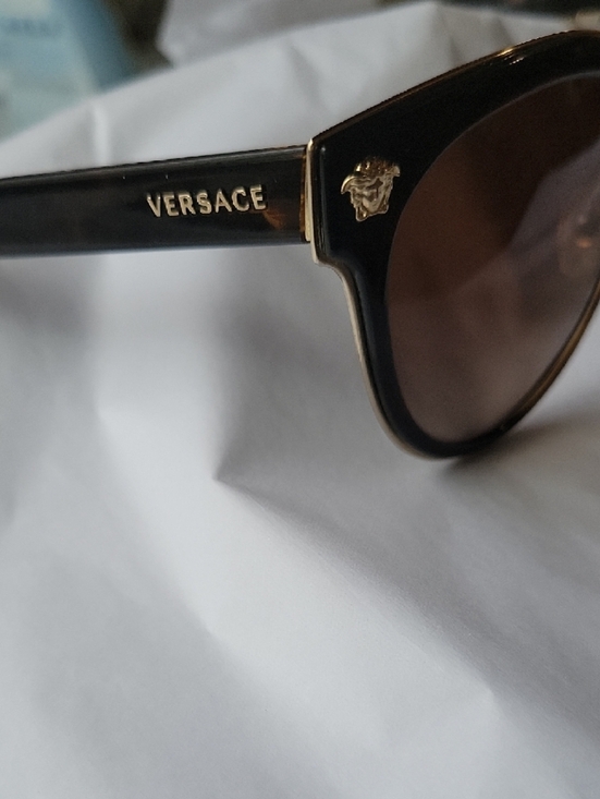 Versace Authentic Black Frame Sunglasses with Brown Lenses MOD#2198 main image 13